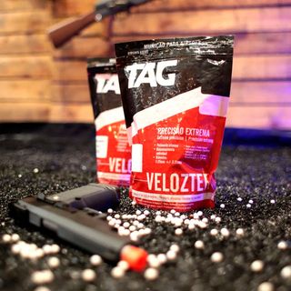 Munição BBs para airsoft Velozter Tracer fluorescente 0,25g